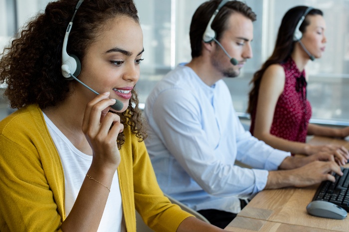 Customer service executives helping with volume recruiting