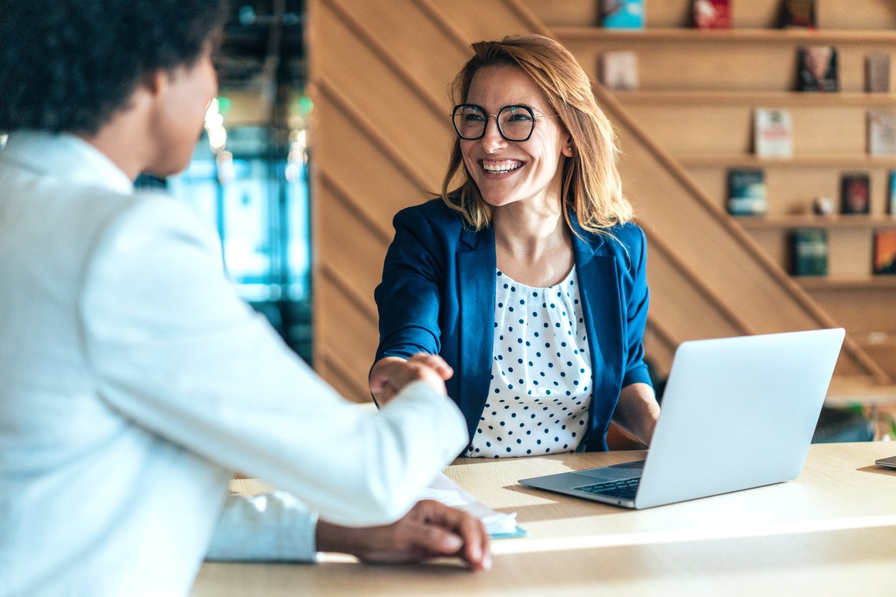 Staffing Recruiter conducting interview